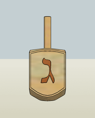 光明節陀螺動畫(自行使用Google Sketchup製作)