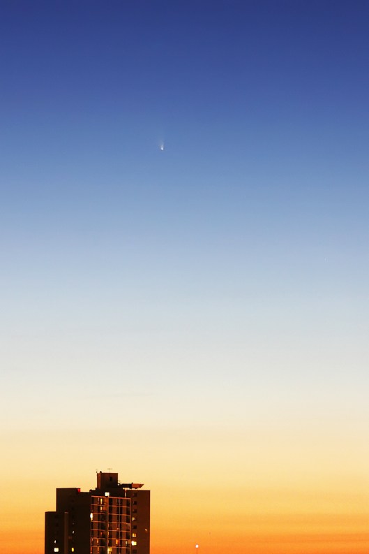 暮色中的C/2011 L4泛星彗星