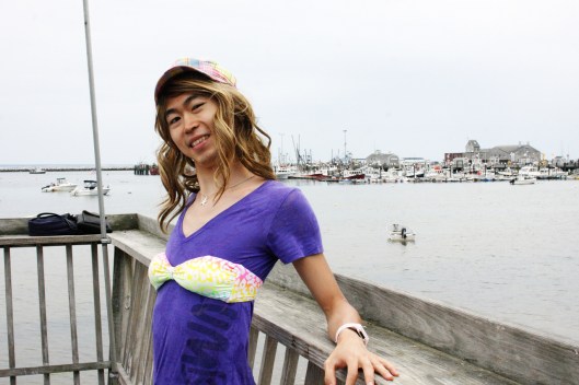 既然扮裝了，也不免俗請人幫我拍照~畢竟拿單眼自拍不好擺pose...