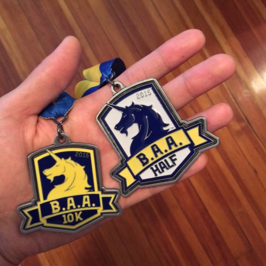 B.A.A. 10K以及半馬完賽獎牌